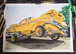 Aug 27, 2013 · the artists team up to create customized grills for lowrider cars, canvases sit for gory tattoos, and nfl star chris johnson joins the panel as a guest judge. Lowrider Drawing Beart Drawing Draw To Drive
