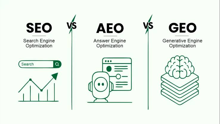 SEO vs AEO vs GEO: The Search Evolution, AI generated