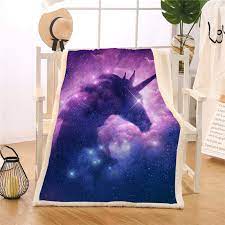 Department 56 pinions unicorn snow throw blanket, multicolor. Galaxy Blanket Unicorn Throw Blanket Unilovers