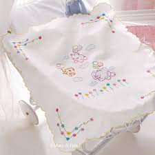 Disegno Carta Per Copertina Culla Animaletti E Fiori Applique Per Bambino Piumoni Per Bambini Ricamo Lenzuolino Neonato
