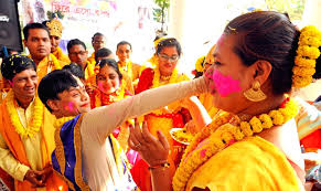 blind people dressed as Krishna ...