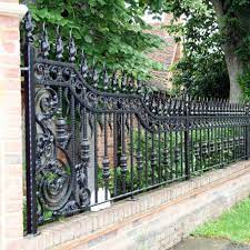 This one is minty green with white flowerheads. Garden Railings And Gates Everything You Need To Know Including Whether You Need Planning Permission