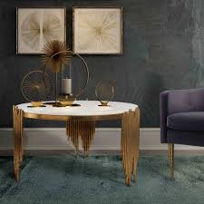 With sleek lines evocative of old hollywood, this waterfall mirrored coffee table is reminiscent of cinema's most glamorous era and the mirror adds i… Waterfall Marble Coffee Table Tov Furniture