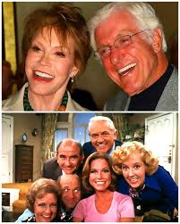 Mary Tyler Moore, Don DeFore, Ozzie and Harriet Nelson, 1954.