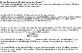 Learning point 250 | let the bus out with your position. Solved Writing Assignment What Is The Meaning Of Slope Chegg Com