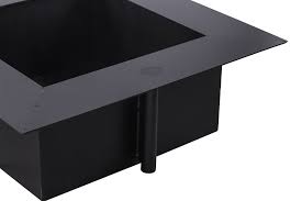 Zentro 32 fire pit with lid. Breeo Zentro Square Fire Pit Steel Old Station Landscape Masonry Supply Norton Ma