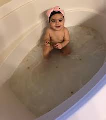 Try putting the baby bath into the bathtub to transition. Bathing 8 Month Old Online