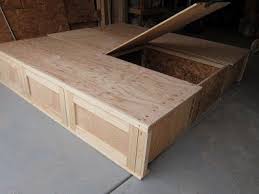 This project will only take you an afternoon and can be a great budget project if you use reclaimed wood. Do It Yourself Divas Diy King Size Storage Bed Part 2 Drawers King Size Bed Frame Diy King Size Storage Bed Diy King Bed