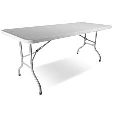 Titan 2 5 X6 Plastic Table Solid Rectangular Folding Legs Indoor Outdoor Gray Plastic Tables Table Top Design Table