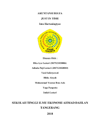 Maybe you would like to learn more about one of these? Doc Akt Biaya Just In Time Kelompok 2 Dita Lestari Academia Edu