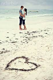 Heart And Love Beach Engagement Photos Beach Photography Couple Photography
