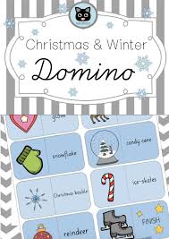 Christmas Winter Domino In 2020 Unterrichtsmaterial Sprachunterricht Grundschule