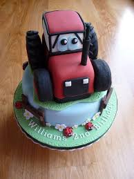 Red Tractor Cake Tractor Cake Digger Birthday Cake Cowgirl Cakes
