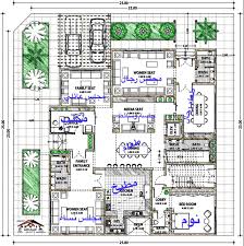 مخططات فلل مخطط فيلا مسقط أفقي لفيلا Home Map Design Modern Floor Plans House Plans