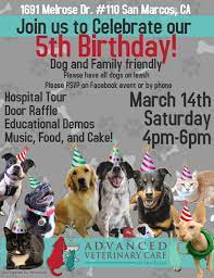 When you decide to entrust the care of your pet to us, we are working together to form a healthcare team. Advanced Veterinary Care Of San Elijo 5th Birthday Dog And Family Friendly San Elijo Life