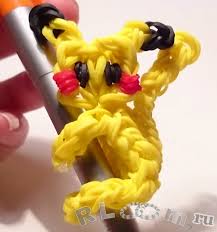 как сплести из резинок на станке монстр тэил фигурки Kak Splesti Brelok Pikachu Na Ruchku Iz Rezinok Na Stanke Monstr Tejl