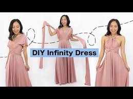 Sewing An Infinity Dress Diy Bridesmaids Dress Easy Youtube In 2020 Diy Dress Diy Bridesmaid Dress Boho Dress Pattern