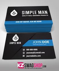 Professionally made business cards to promote your isagenix products! Simple Man Business Cards Style 1 Kz Swag Shop