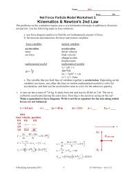 Net Force Worksheet Answers Advanced Physics Unit 6 Worksheet 3 Forces Just Before In 2020 Word Problem Worksheets Text Features Worksheet Worksheet Template