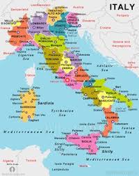 Map Of The 20 Regions Of Italy Carte Italie Visiter Italie Region Italie