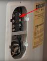 Hot water heater reset button
