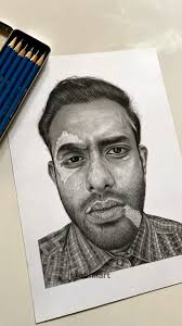 This graphite pencil artwork portrays Arjun Ashokan from the movie  Thalavara, capturing the raw emotion and inner conflict of his character.  Through delicate shading and fine detailing, the portrait reflects the  silent