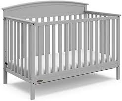 Graco Benton 4 In 1 Convertible Crib Pebble Gray Easily Converts To Toddler Bed Daybed Or Full Size Bed With He Adjustable Mattress Convertible Crib Cribs