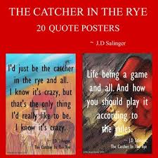 Numerous works in popular culture have referenced the novel. Catcher In The Rye Quote Posters By The Board Room Tpt