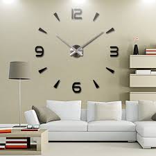 3d Large Wall Clock In 10 Amazing Colors Unbranded Modern Living Room Clocks Large Wall Clock Wall Clock Sticker