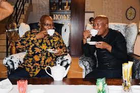The president of economic freedom fighters, julius malema led his party in protesting against south african health products regulatory authority (sahpra) in pretoria. Ngunjiri Wambugu Eff S Julius Malema Visits Former Sa President Jacob Zuma If You Know Their Past You Will Understand Politics Unaweka Kwa Lungs Facebook