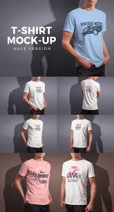 Crew Neck T Shirt Mock Up Male Version By Vasaki On Envato Elements In 2020 Tshirt Mockup Mocking T Shirt