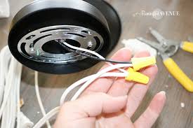 Shower lens trim diffuses light and protects the light and housing of the fixture. How To Convert Hard Wired Light Fixtures Into A Plug In Remington Avenue