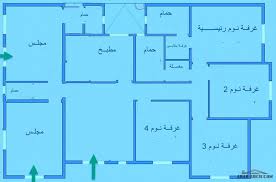 مقترح تصميم فيلا ارضية 4 غرف نوم ومجلسي وصالة معيشة طلب من المكرم Khalid Gelm Villa Plan House Styles Villa