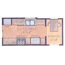 Fashion a partially dividing wall that climbs just a little higher than the back of your units in an open plan layout. Ideas Floor Plan Galley Kitchen Layout Novocom Top