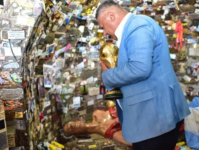 Chiqui Tapia, devoto de la Difunta Correa: 