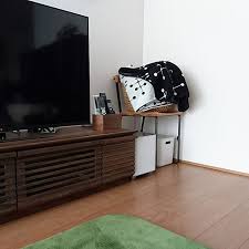 リビング 10000人の暮らし リモコン収納 リモコン リモコン入れ などのインテリア実例 2018 01 28 09 21 58 roomclip ルームクリップ ブランケット 収納 収納 模様替え