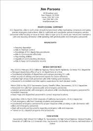 An emergency dispatcher may handle 911 calls. 911 Dispatcher Resume Template Best Design Tips Myperfectresume