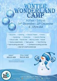 15% off with code wednesdaynow. Winter Wonderland Camp Stepup Acacdemy Motor City Tickikids Dubai