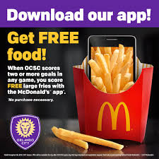 Download the mc donalds app and with your first purchase receive the spicy cajun chicken for only 9.95. Orlando City Sc On Twitter City Scored Two Tonight So You Score Free Large Fries Tomorrow Via Mcdonald S App Download It For Free To Receive Your Free Large Fries Https T Co Zisxvx9tyl