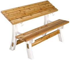 By horizontally turning 12 backrests to the opposite side, the bench can be used from two sides. Amazon Com 2x4basics 90110onlmi 90110 Flip Top Benchtable Bench Patio Table Sand Picnic Tables Garden Outdoor