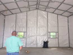 How to insulate a pole barn shop. Commercial Garage 30 X 35 X 14 Shop Metal Garages Online