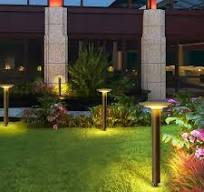 Waterproof Solar Round UFO Shaped LED Path Lights Outdoor Lawn Lights