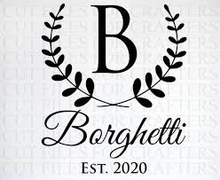 Download Personalized Letter B Monogram Svg Personalized Last Name Etsy In 2021 B Monogram Monogram Svg Letter B