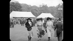 1921 Crowds At Kew Botanic Gardens In London Speed Corrected W Added
