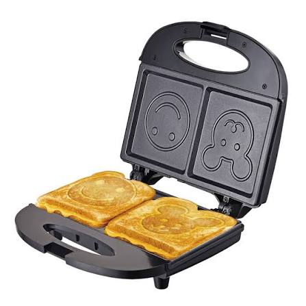 SOKANY SK-128 Sandwichera compacta antiadherente | Potencia de 750W