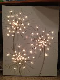 Three Panel Dandelion Wall Art That Lights Up Dandelions Diy Led Lighting Diy Led Light Projects Led Diy