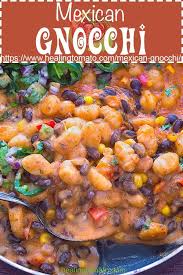 Homemade Vegan Gnocchi Recipe Made With Mexican Flavors Like Enchilada Sauce Seasoning Its A Sup Vegan Mexican Recipes Gnocchi Recipes Mexican Dinner Recipes