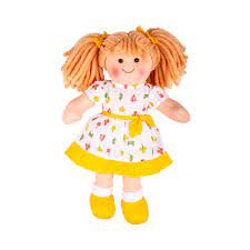 Amazon.com: Bigjigs Toys Zoe Doll - Small Ragdoll Cuddly Toy : Toys & Games