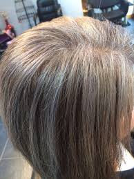 Silver Highlights Easy Way To Start The Transition To Having Gray Hair Gray Hair Highlights Blending Gray Hair Gray Hair Growing Out