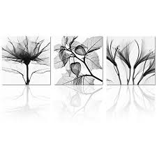 Black And White Flower Framed Wall Art Visual Art Flowers Painting Canvas Prints Wall Decor Black And White Framed And Stretched Images Picture Prin Wall Art Canvas Prints Flower Painting Flower Art